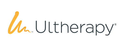 Ultherapy品牌標誌，專注於超音波緊膚技術，提供無創的提升效果。